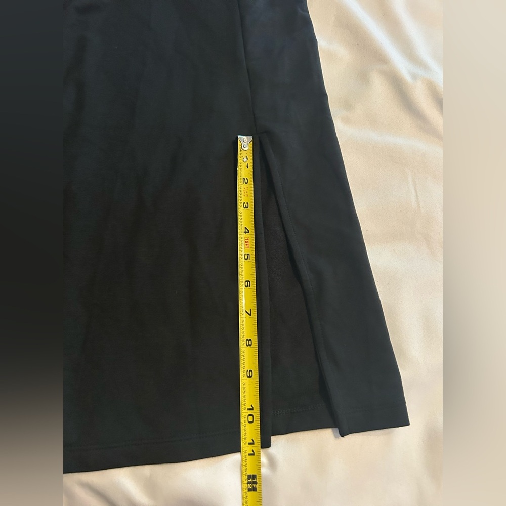 Banana Republic Factory Ruched Black Long Sleeve Dress Size Medium NWT - Picture 6 of 13